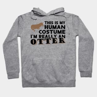 Otter costume men animal motif otter women Hoodie